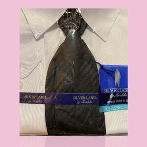 Men's Classic Fit Black Dress Shirt